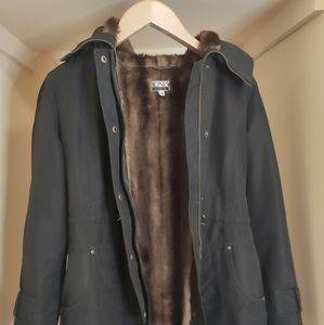 Faux Fur Lined Winter Coat